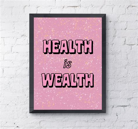 Health is Wealth Poster .